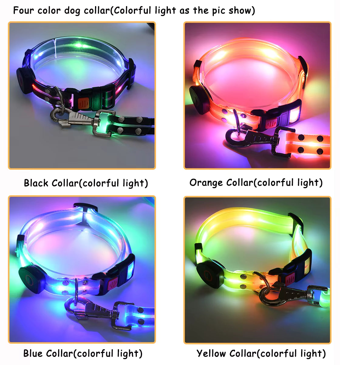 LED Light-Up Dog Leash – Rechargeable Safety Leash for Night Walks