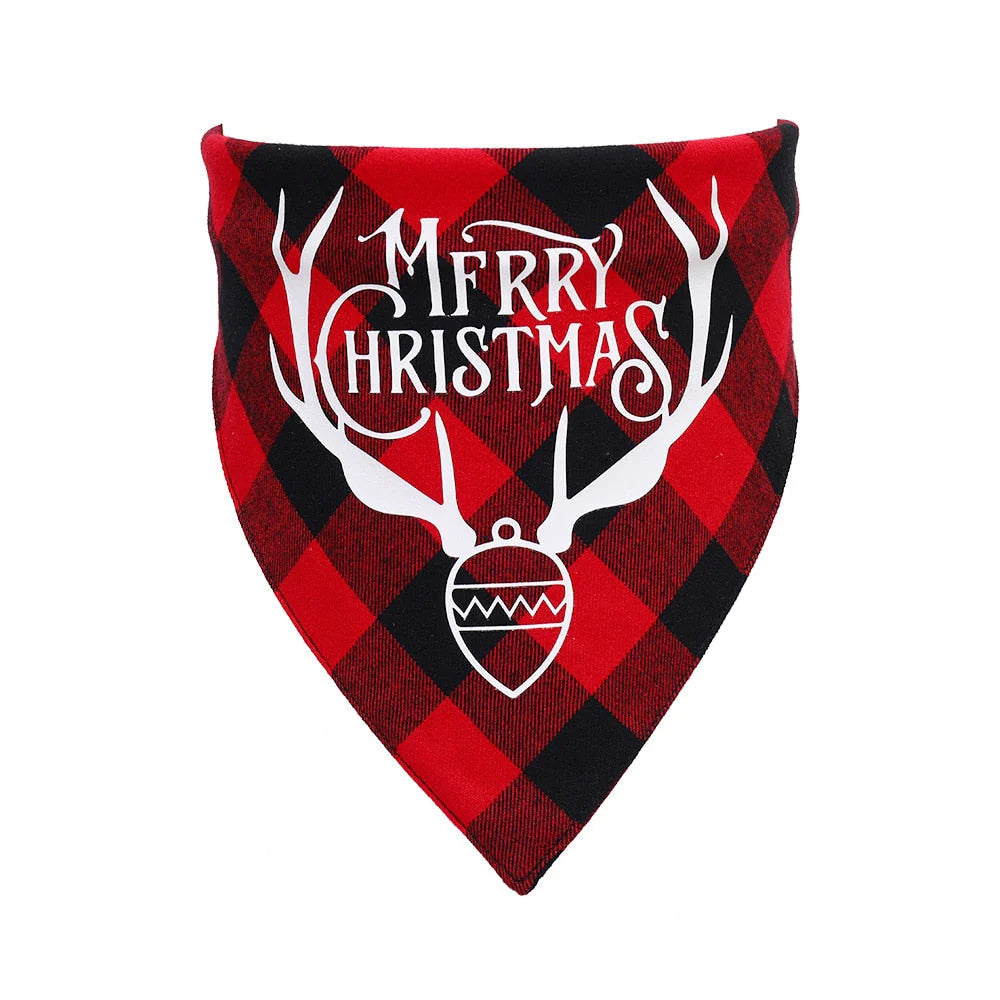 Plaid Christmas Dog Bandana