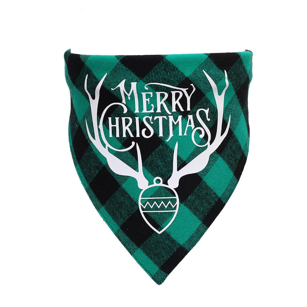 Plaid Christmas Dog Bandana