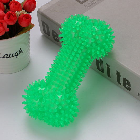 Spike Silicone Bone-Shaped Dog Toy