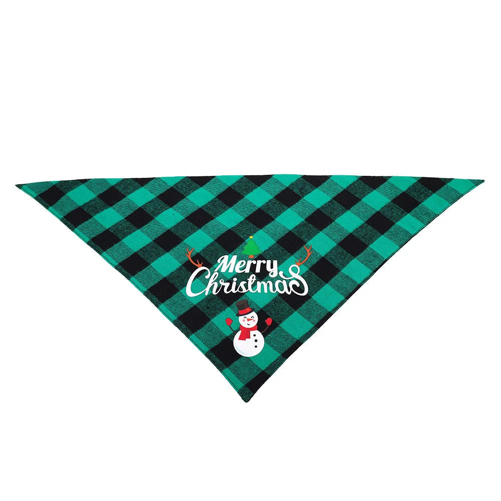 Plaid Christmas Dog Bandana