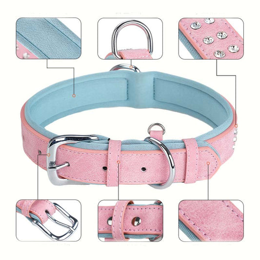 Luxury Rhinestones Studded Dog Collar