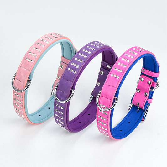 Luxury Rhinestones Studded Dog Collar