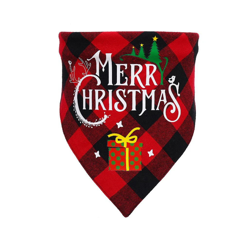 Plaid Christmas Dog Bandana