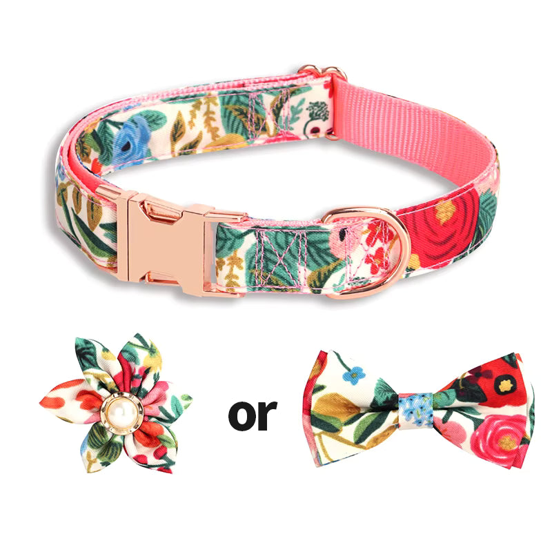 Floral Print Collar Set