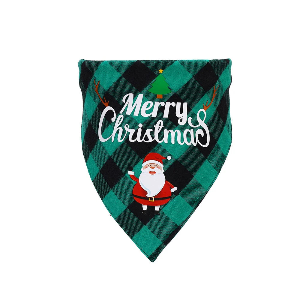 Plaid Christmas Dog Bandana