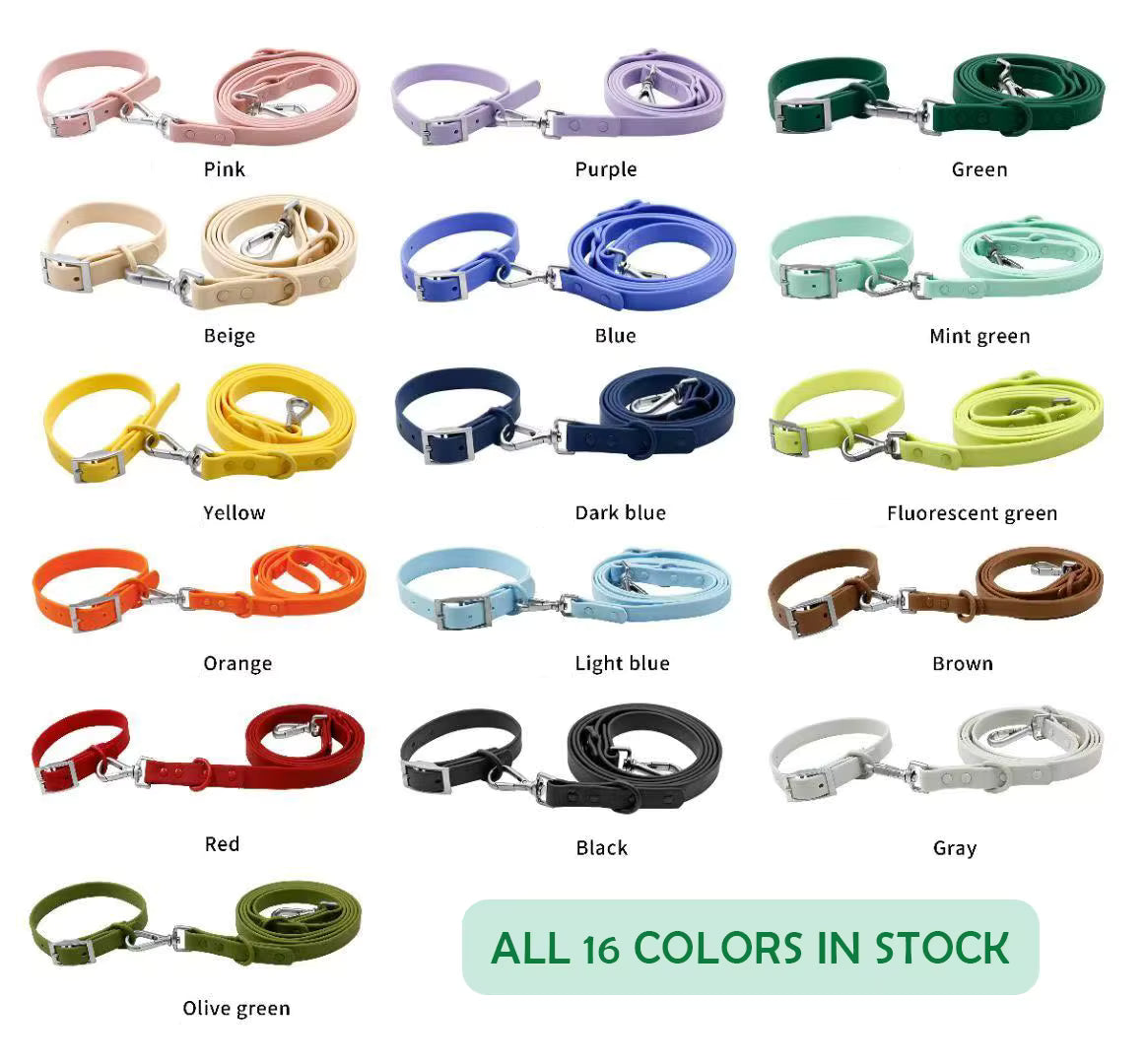 4 PCS Dog Walking Set | Harness, Collar, Leash, Poop Bag Holder