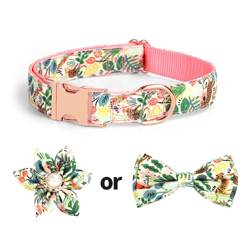 Floral Print Collar Set