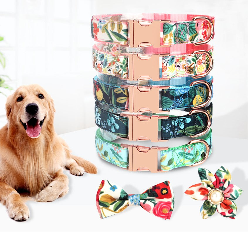 Floral Print Collar Set