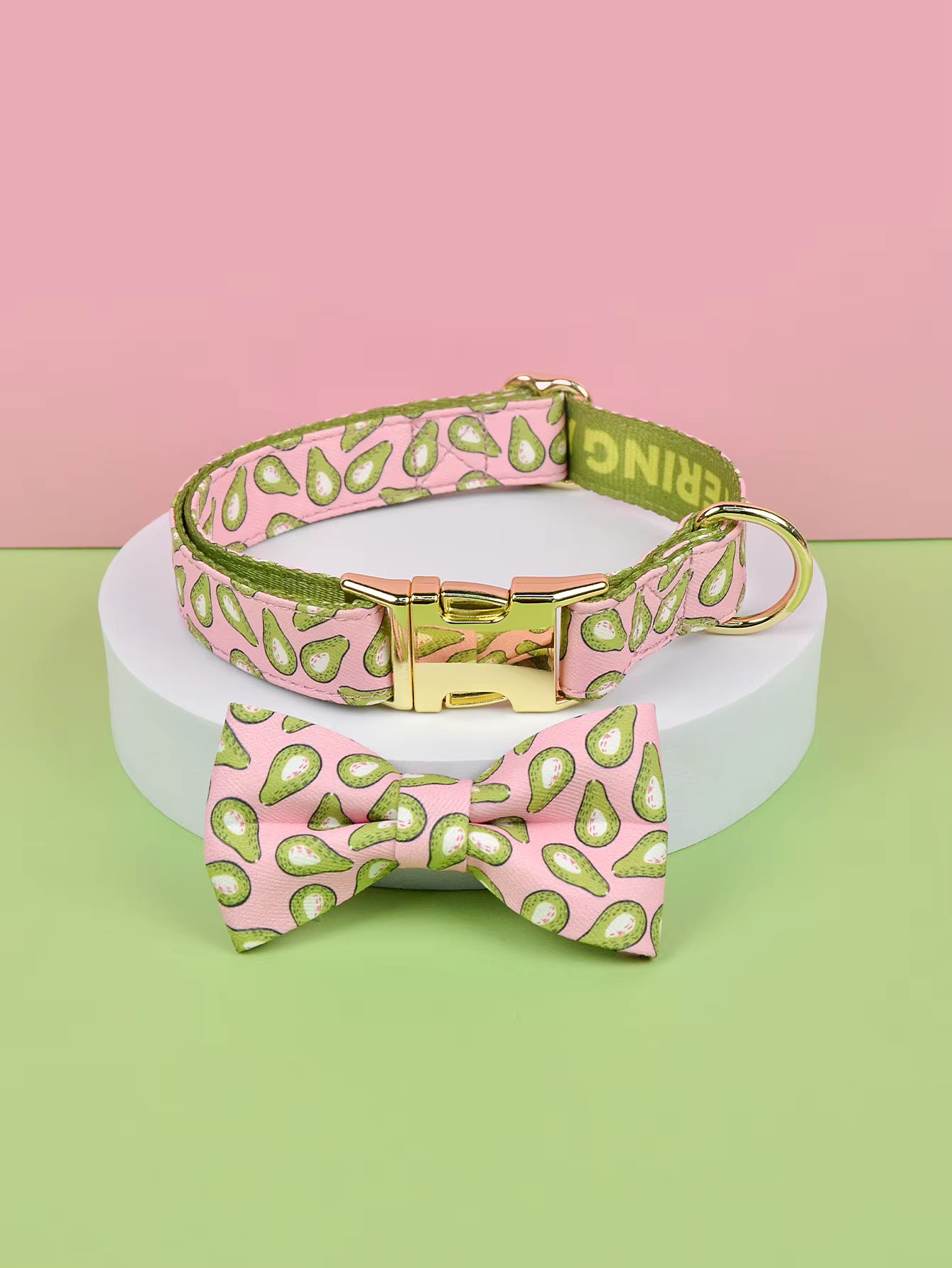Cute Pet Alloy Collar - Double-sided Printing Bow Tie