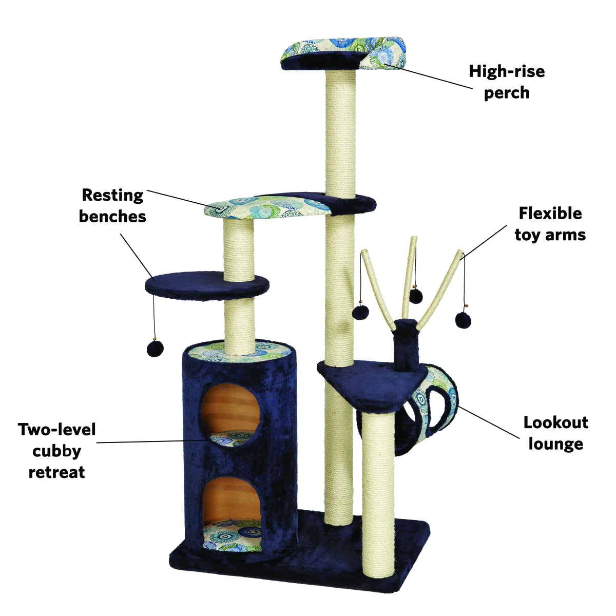 MidWest Homes For Pets Feline Nuvo Playhouse Cat Tree