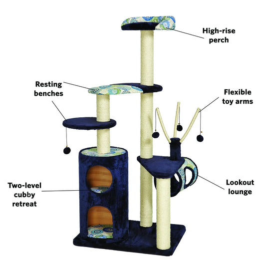 MidWest Homes For Pets Feline Nuvo Playhouse Cat Tree