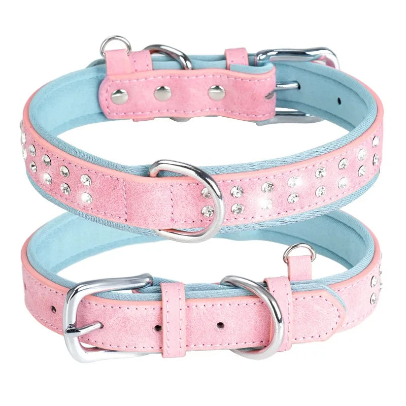 Luxury Rhinestones Studded Dog Collar