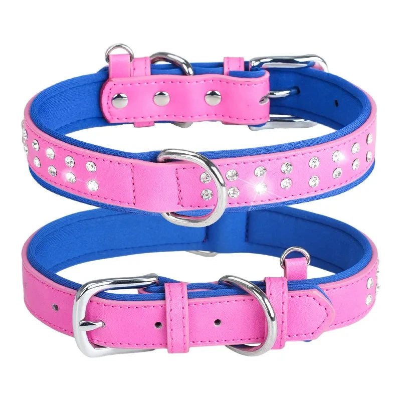 Luxury Rhinestones Studded Dog Collar