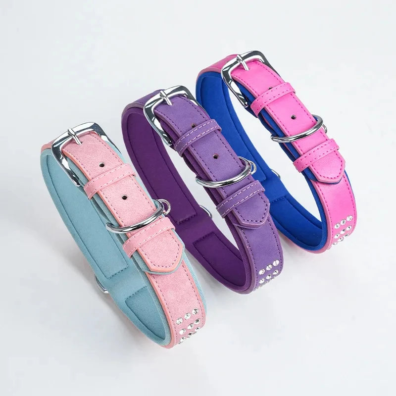 Luxury Rhinestones Studded Dog Collar