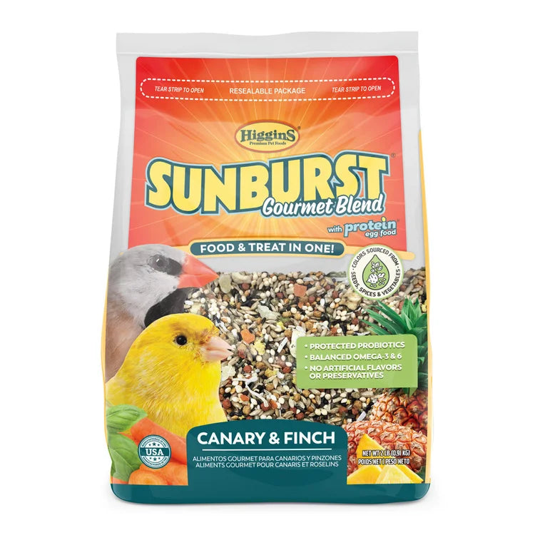 HIGGINS SUNBURST GOURMET BLEND CANARY & FINCH, 2 lbs