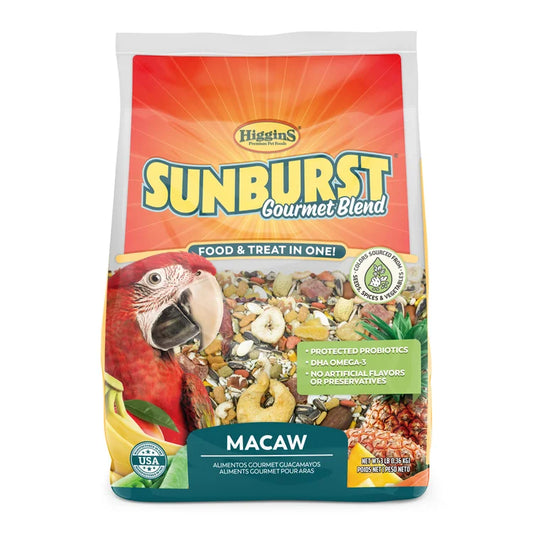 HIGGINS SUNBURST GOURMET BLEND MACAW, 3 lbs