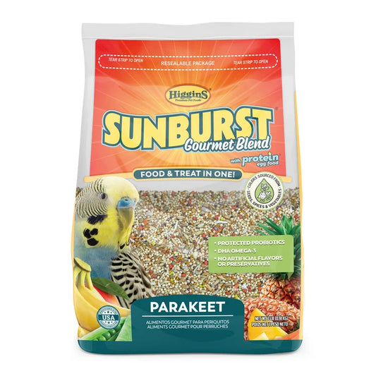 HIGGINS SUNBURST GOURMET BLEND PARAKEET, 2lbs