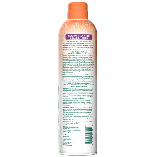 TropiClean Natural* Flea + Tick Cat + Home Easy Mist Spray
