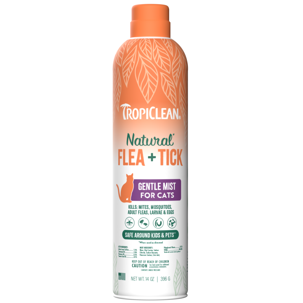 TropiClean Natural* Flea + Tick Cat + Home Easy Mist Spray