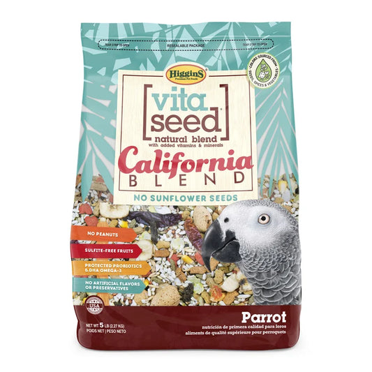 HIGGINS VITA SEED CALIFORNIA BLEND PARROT, 5 lbs