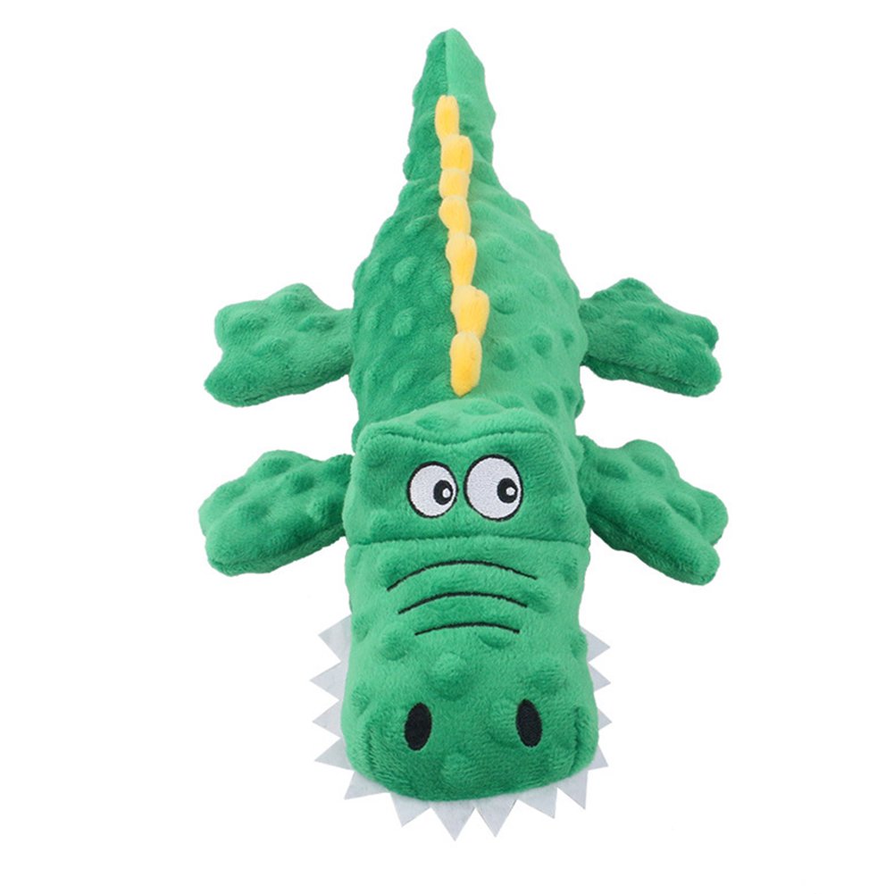 Soft Plush Durable Squeaky Crocodile Dog Toy