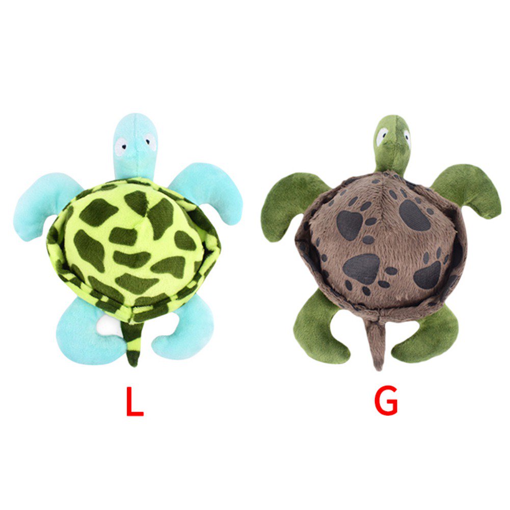 Tortoise Plush Dog Chew Toy