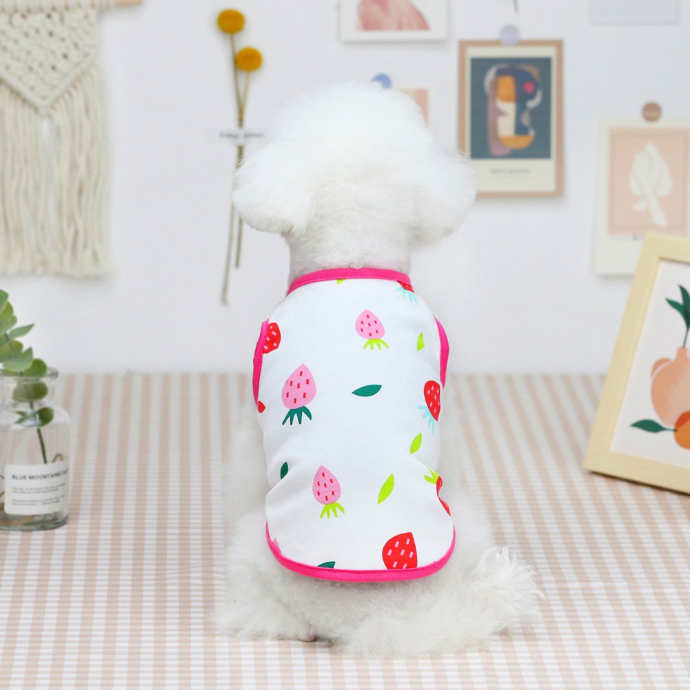 Cute Pet Fruit Print Vest