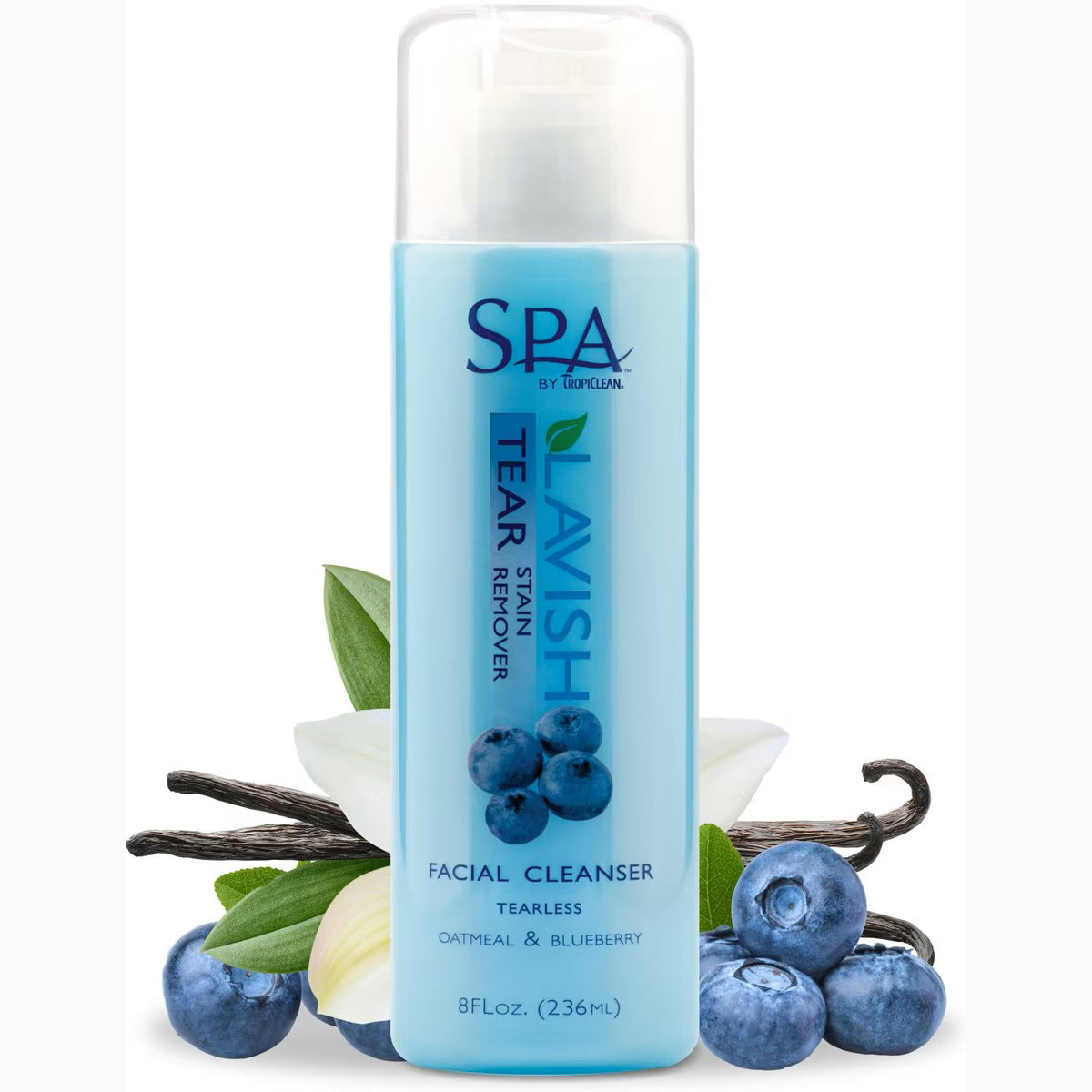 TropiClean Spa Dog Facial Cleanser & Tear Stain Remover, 8-fl oz