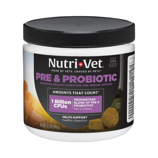 Nutri-Vet Pre & Probiotic Soft Chews for Dogs
