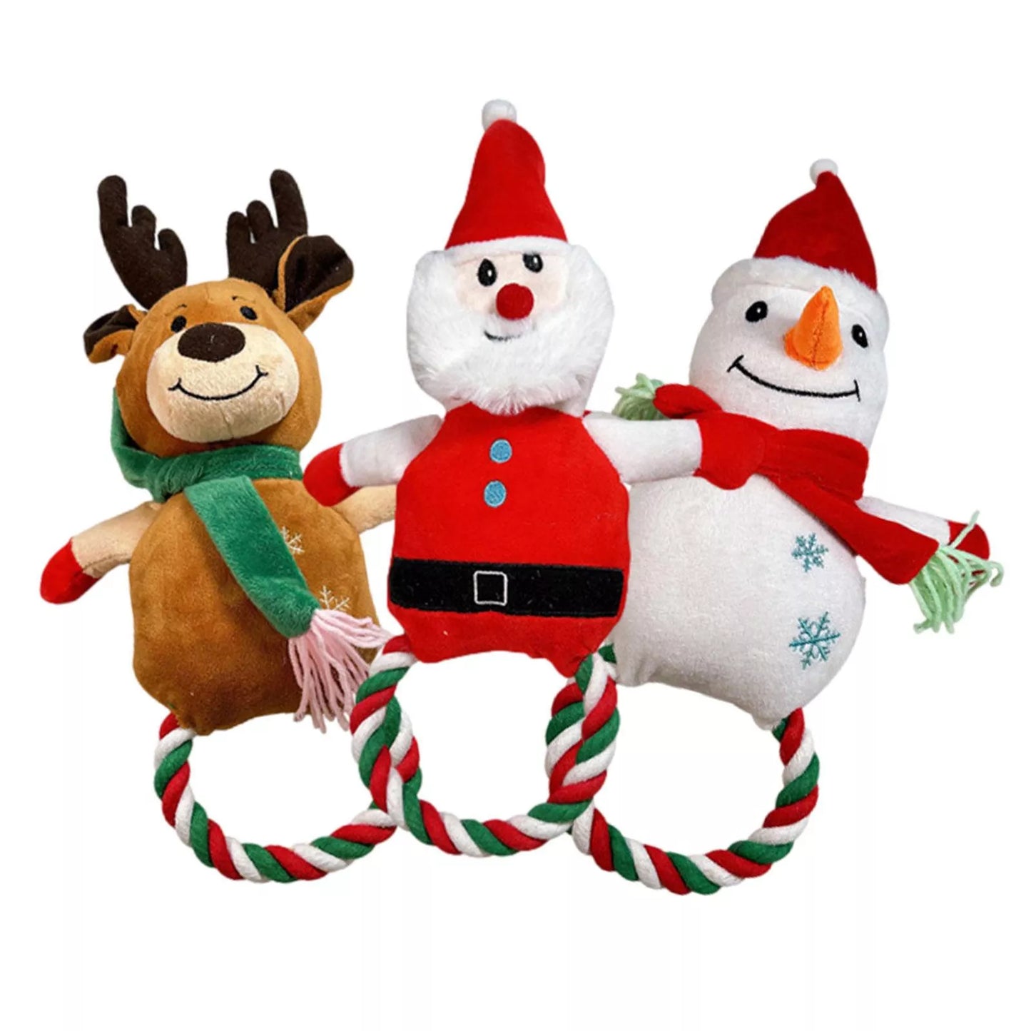 Christmas Dog Squeaky Chew Toys