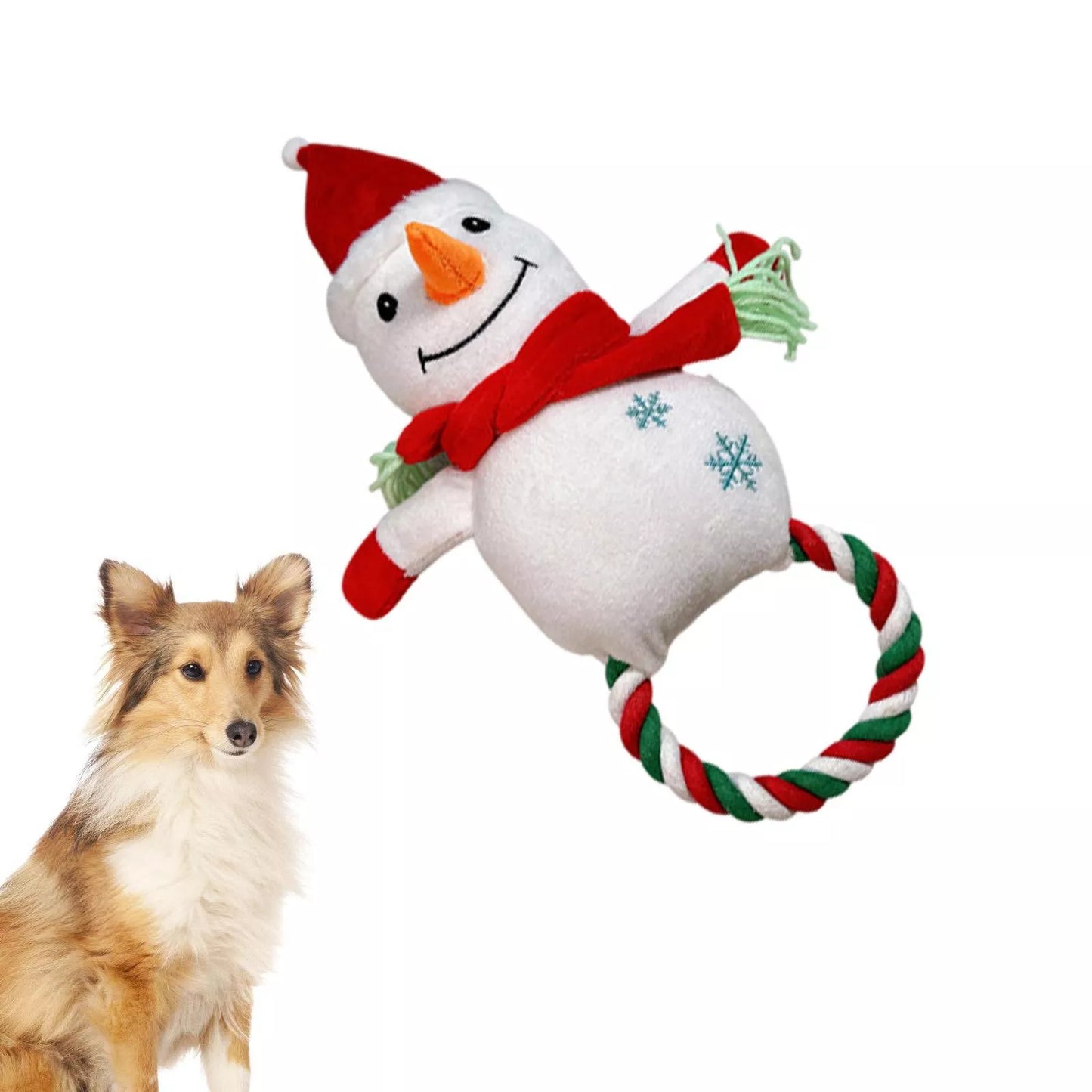 Christmas Dog Squeaky Chew Toys
