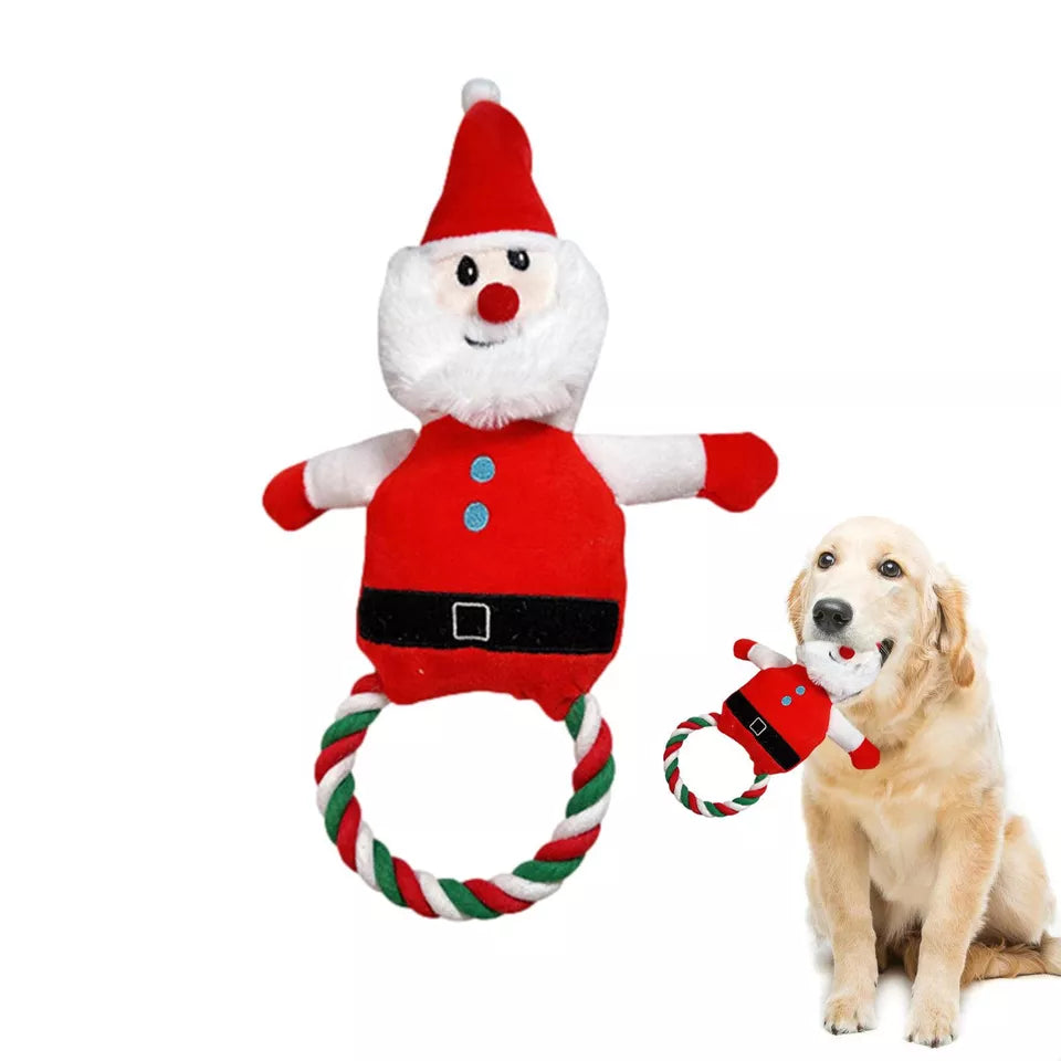 Christmas Dog Squeaky Chew Toys