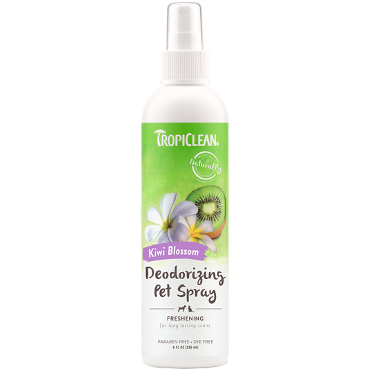 TropiClean’s Kiwi Blossom Deodorizing Pet Spray