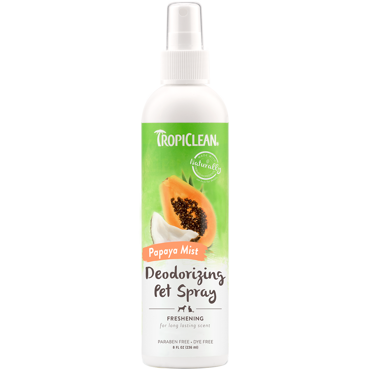 Tropiclean Papaya Mist Deodorizing Cologne Spray For Dogs and Cats, 8 oz.
