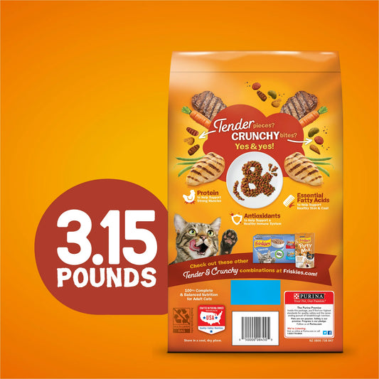 Friskies Tender & Crunchy Combo With Flavors of Chicken, Beef, Carrots & Green Beans Dry Cat Food