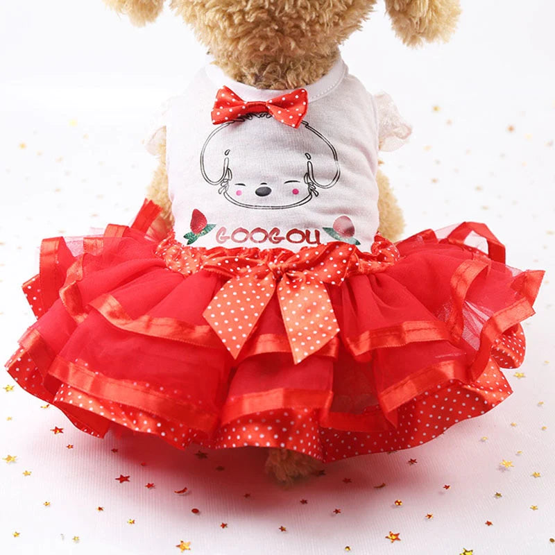 Cute Dog Tutu Princess Dress