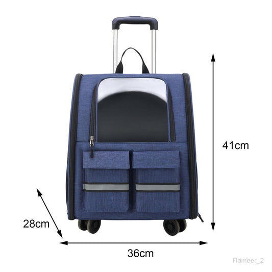 Pet Trolley Backpack Carrier