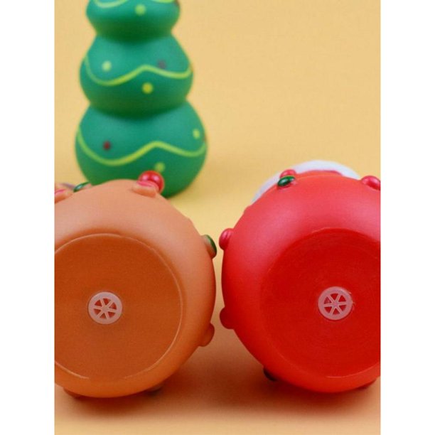 Christmas Dog Squeaky Rubber Play Toy