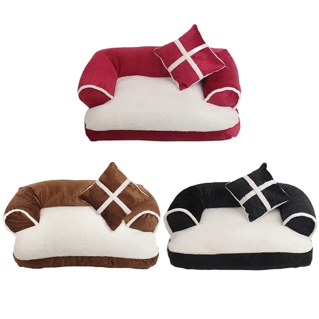 Pet Sofa Bed with Pillow