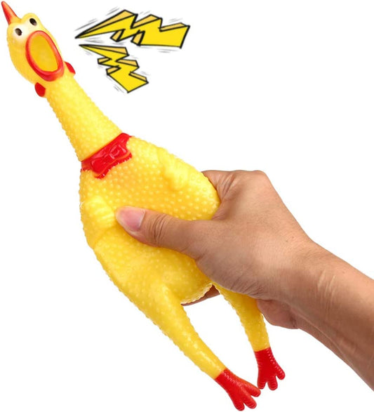 Screaming Chicken Squeaky Dog Toy
