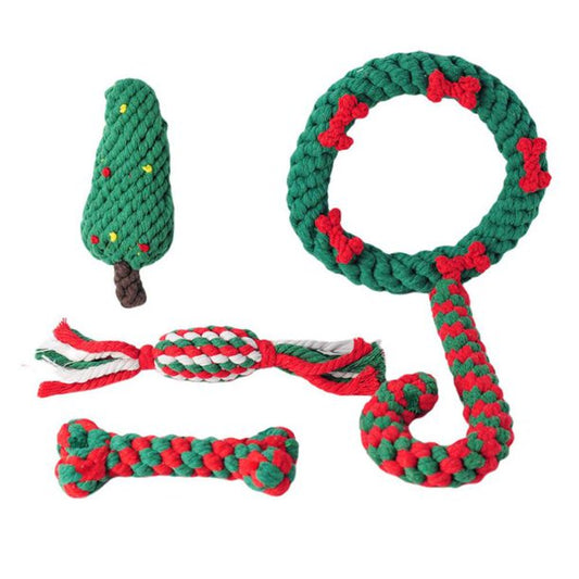 Christmas Dog Rope Toy