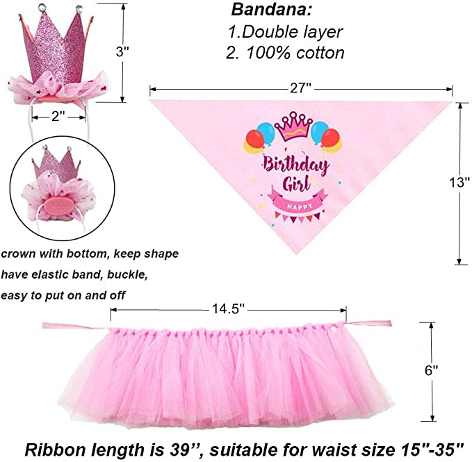 Dog Birthday Bandana Girl - Birthday Party