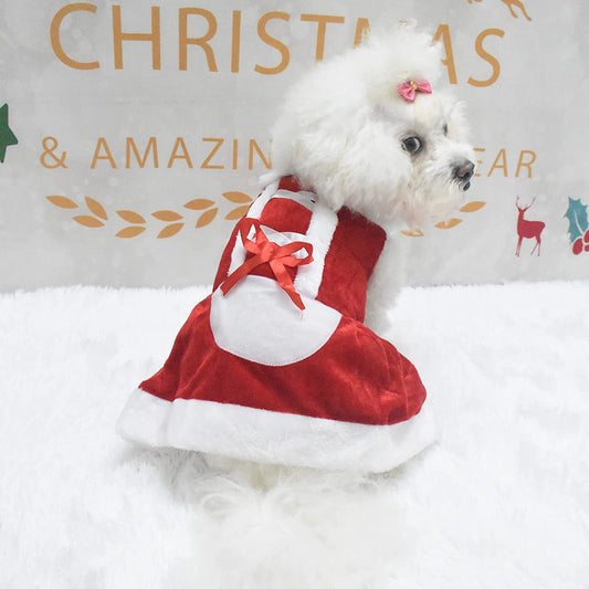 Santa Costume Christmas Pet Clothes