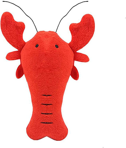 Lobster Dog Toys Interactive Pet Squeaky Toy Plush Cat Toy Puppy Chew Toy