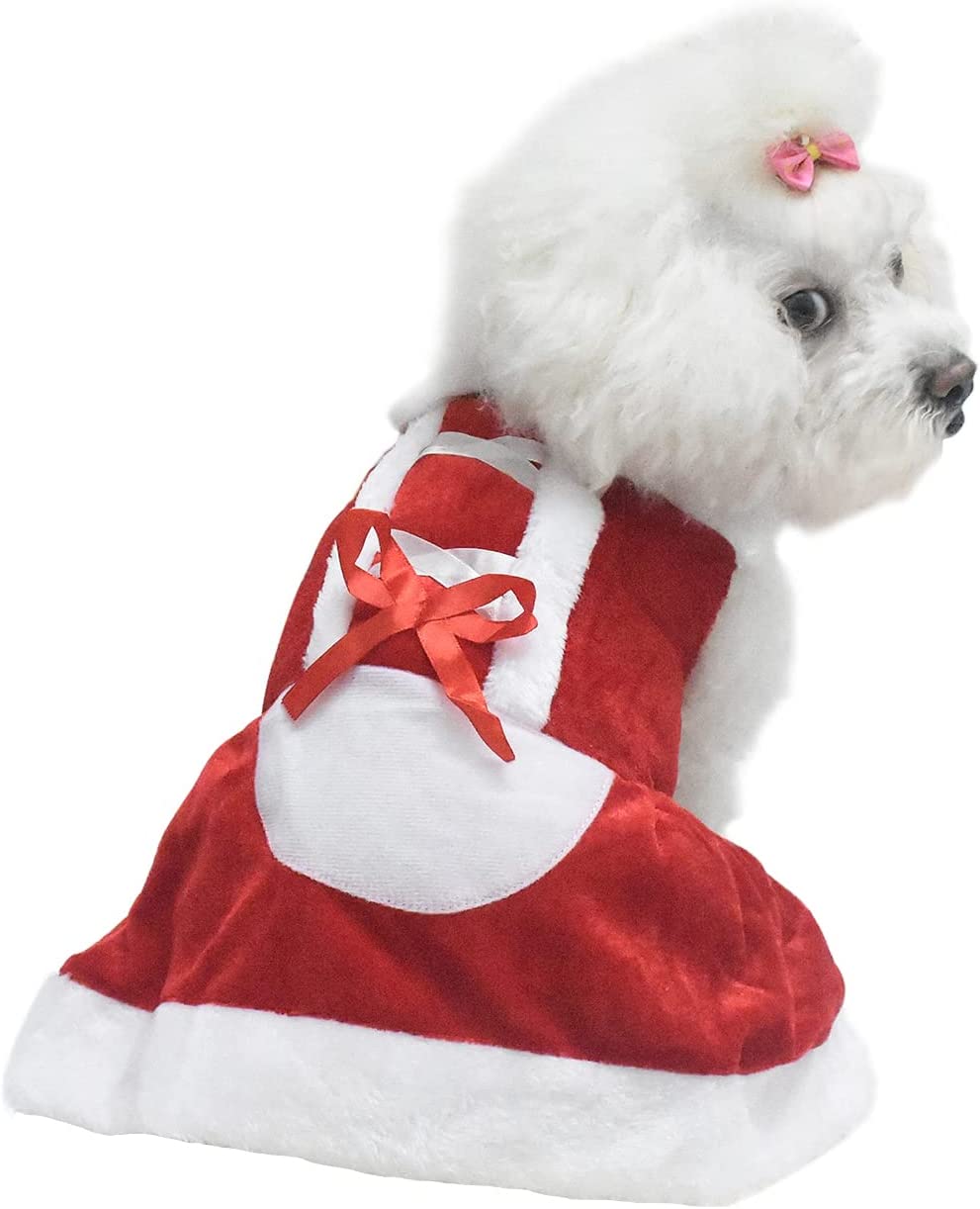 Santa Costume Christmas Pet Clothes