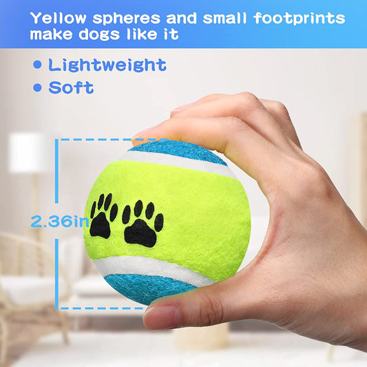 Paw Print Tennis Balls for Dogs