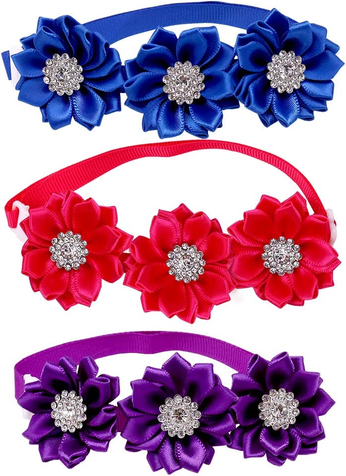 Adjustable Flower Crystal Collar