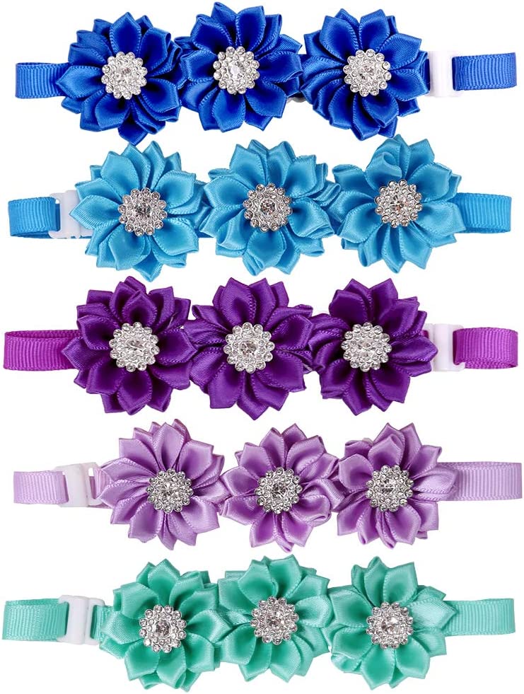 Adjustable Flower Crystal Collar