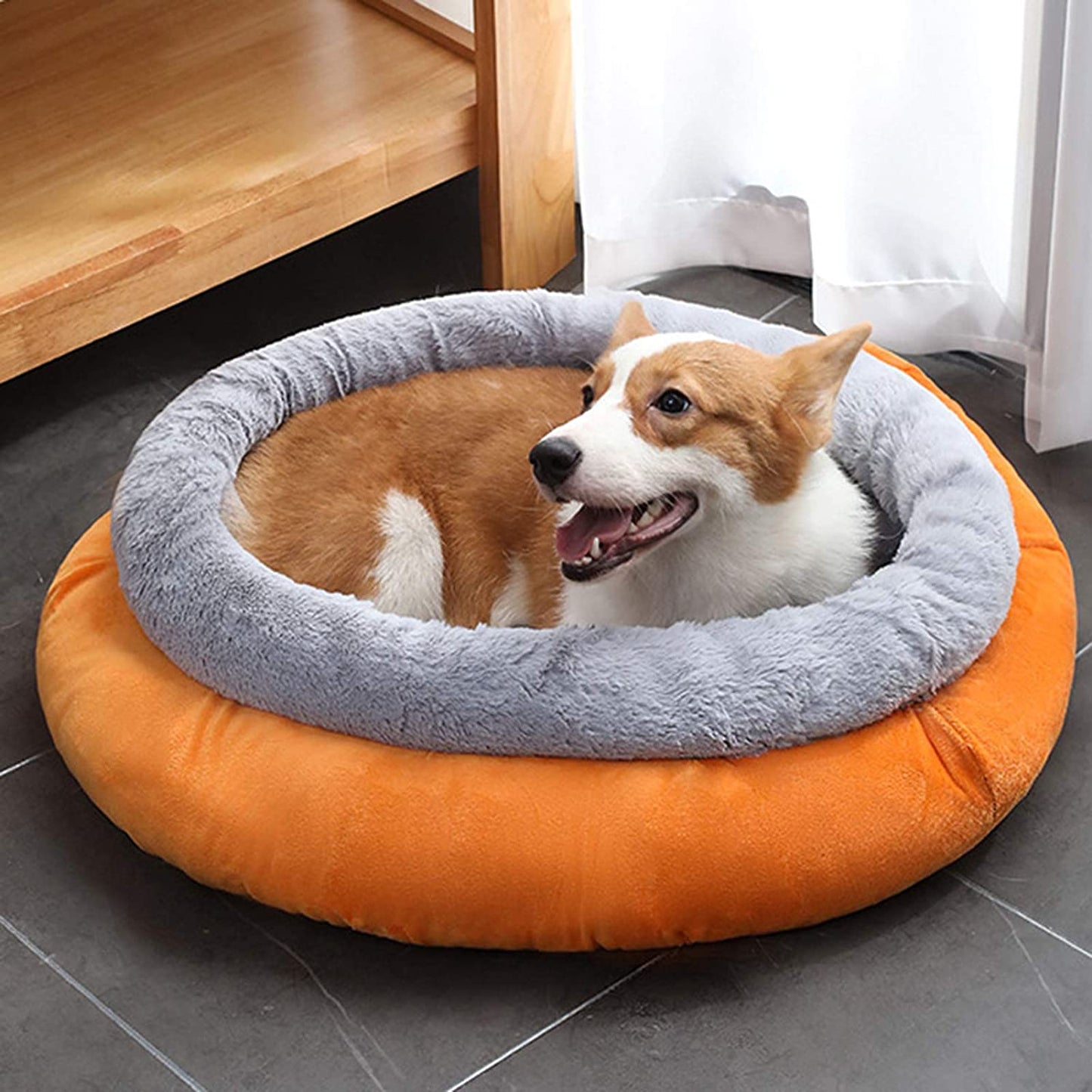 Round Plush Pet Bed